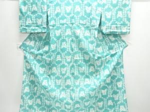 アンティーク　有松鳴海本絞り　蝶模様着物